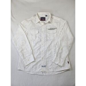English Laundry Beatles Let It Be Lyric Shirt Mens XL White Embroidered Rare